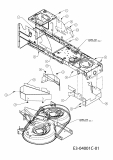Ersatzteile Mastercut Rasentraktoren Mastercut 92-155 bis 2016 Typ: 13AM771E659  (2010) Abdeckungen Mähwerk E (36/92cm)