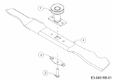Ersatzteile MTD Benzin Rasenmäher mit Antrieb Smart 53 MSPB Typ: 12A-A05D600  (2017) Messer, Messeraufnahme 
