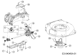 Cub Cadet Ersatzteile Motormäher mit Antrieb CC 53 SPO W 12AQC6J3603  (2015) Getriebe. Keilriemen