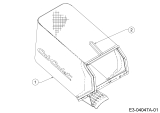 Cub Cadet Ersatzteile Motormäher mit Antrieb SC 500 HW 12ABD2M5710  (2017) Grasfangsack