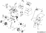 Ersatzteile WOLF-Garten Elektro Vertikutierer VS 302 E Typ: 16BFDEKA650  (2019) Grundgerät 