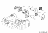 Ersatzteile WOLF-Garten Elektro Vertikutierer VA 346 E Typ: 16AFEHOA650  (2019) Elektromotor, Keilriemen 