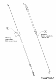 Ersatzteile WOLF-Garten Benzin Rasenmäher mit Antrieb ST 5300 AHHW Typ: 12B-PRCQ650  (2017) Bowdenzüge 