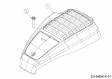 Ersatzteile WOLF-Garten Benzin Rasenmäher mit Antrieb Expert 460 A Typ: 12A-TUKC650  (2015) Motorhaube W-Style 