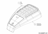 Ersatzteile WOLF-Garten Benzin Rasenmäher ohne Antrieb Expert 460 Typ: 11B-TUKC650  (2017) Motorhaube 