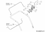 Ersatzteile WOLF-Garten Benzin Rasenmäher mit Antrieb Expert 46 BA V ES Typ: 12BGK18Z650  (2015) Schaltbügel 