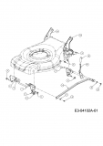 Ersatzteile MTD Benzin Rasenmäher mit Antrieb GL 46 SPO Typ: 12D-J5ME676  (2008) Höhenverstellung 