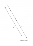 Ersatzteile MTD Benzin Rasenmäher mit Antrieb SP 48 MB Typ: 12B-164M615  (2008) Bowdenzüge 
