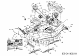 Cub Cadet Ersatzteile Zero Turn RZT 50 17AI2ACP603  (2011) Mähwerk P (50/127cm)