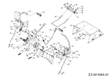 Cub Cadet Ersatzteile Zero Turn RZT 54 17AI2ACK603  (2008) Lenkung, Mähwerksaushebung