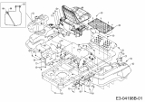 Cub Cadet Ersatzteile Zero Turn RZT 54 17AI2ACK603  (2010) Sitzverstellung, Trittbrett