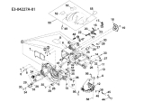 Cub Cadet Ersatzteile Motorkettensägen CC 4256 41AY656G603  (2008) Kurbelgehäuse