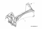 Ersatzteile MTD Benzin Rasenmäher ohne Antrieb Smart 53 MB Typ: 11A-A05B600  (2015) Leitstück hinten 