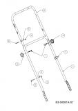 Ersatzteile MTD Benzin Rasenmäher mit Antrieb 53 SPO Typ: 12C-84M1676  (2009) Holm 