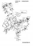 Ersatzteile MTD Benzin Rasenmäher mit Antrieb 57 PROSX Typ: 12AML5CQ676  (2008) Grundgerät 
