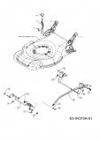Ersatzteile MTD Benzin Rasenmäher mit Antrieb SPK 53 HW Typ: 12AI867D678  (2008) Höhenverstellung Seriennr. ...K... 