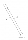 Ersatzteile MTD Benzin Rasenmäher mit Antrieb SPK 53 HW Typ: 12AI867D678  (2008) Bowdenzüge Seriennr. ...K... 