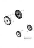 Ersatzteile MTD Benzin Rasenmäher mit Antrieb SPK 53 HW Typ: 12AI867D678  (2008) Räder Seriennr. ...K... 