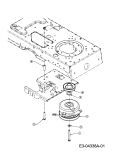 Ersatzteile Verts Loisirs Rasentraktoren VLK2 25H127 Typ: 13AI61TP617  (2008) Elektromagnetkupplung, Motorkeilriemenscheibe