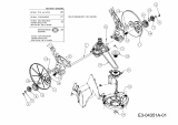 Ersatzteile MTD Benzin Rasenmäher mit Antrieb SPK 53 HW Typ: 12AI867D678  (2009) Getriebe, Motor, Variator 