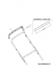 Ersatzteile Sterwins Motormäher mit Antrieb 530 BTC Typ: 12A-869J638  (2013) Lenkerbezug