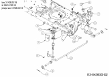 Ersatzteile WOLF-Garten Rasentraktor A 92 H Typ: 13AH71RE650  (2018) Vorderachse bis 31/08/2018 