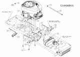 Ersatzteile MTD Rasentraktor Racing 175-107 H Typ: 13EN791G600  (2010) Motorzubehör 