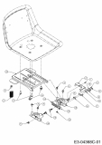Ersatzteile Verts Loisirs Rasentraktoren VL 96 Typ: 13HH76KF617  (2014) Sitzträger