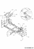 Ersatzteile Mastercut Rasentraktoren Mastercut 92-155 bis 2016 Typ: 13AM761E659  (2013) Rahmen