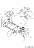 Ersatzteile Black-Line Rasentraktoren BL 125/92 T Typ: 13HH771E683  (2014) Rahmen