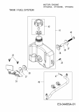Ersatzteile MTD-Motoren Vertikal 1P70WHB Typ: 752Z1P70WHB  (2010) Tank