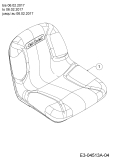 Cub Cadet Ersatzteile Rasentraktoren XT2 QR106 13AQA1CR330  (2017) Sitz bis 06.02.2017
