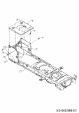 Cub Cadet Ersatzteile Rasentraktoren LTX 1042 13BX91AS010  (2011) Rahmen