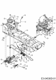 Cub Cadet Ersatzteile Rasentraktoren CC 1018 AG 13BD90AG603  (2014) Fahrantrieb