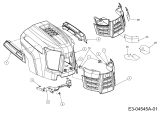 Cub Cadet Ersatzteile Rasentraktoren CC 1017 13AV91AF603  (2009) Motorhaube A-Style