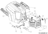 Cub Cadet Ersatzteile Rasentraktoren CC 1022 KHT 13HP93AT603  (2016) Motorhaube A-Style