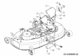 Ersatzteile Yard-Man Rasentraktoren AG 9180 Typ: 13AV90YG643  (2010) Abdeckungen links und rechts Mähwerk G (42/107cm)