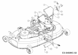 Ersatzteile Gutbrod Rasentraktoren ELX 107 SHL-K Typ: 13BG91GG690  (2011) Abdeckungen links und rechts Mähwerk G (42/107cm)