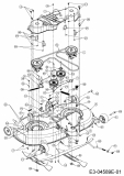 Cub Cadet Ersatzteile Rasentraktoren CC 1018 AG 13AD90AG603  (2013) Mähwerk G (42/107cm)