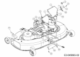 Ersatzteile Massey Ferguson Rasentraktoren MF 42-18 ASD Typ: 13AD90GG695  (2015) Abdeckungen links und rechts Mähwerk G (42/107cm)
