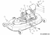 Cub Cadet Ersatzteile Rasentraktoren CC 919 HG 13HJ93AG603  (2016) Abdeckungen links und rechts Mähwerk G (42/107cm)