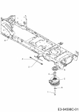 Ersatzteile Massey Ferguson Rasentraktoren MF 50-24 SD Typ: 13BI92CP695  (2013) Elektromagnetkupplung, Motorkeilriemenscheibe