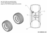 Ersatzteile Lux Tools Rasentraktoren RT 135-96 S Typ: 13HH77TF694  (2016) Räder vorne 15x6 bis 19.01.2016 und ab 05.02.2016