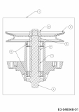 Ersatzteile Yard-Man Rasentraktoren HG 9160 K Typ: 13BG91YG643  (2010) Messerspindel 618-04456A