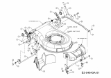 Ersatzteile Mac Allister Elektromäher 1748 E Typ: 18A-16K-668  (2009) Höhenverstellung, Leitstück hinten