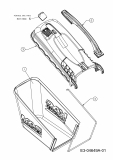 Ersatzteile Mac Allister Elektromäher 1748 E Typ: 18A-16K-668  (2009) Grasfangsack