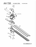 Ersatzteile Zubehör Motorsensen, Trimmer Heckenschere AH 720/721 Typ: 41AJAH-C954  (2009) Grundgerät