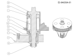 Cub Cadet Ersatzteile Zero Turn FMZ 42 17BE4BFR603  (2009) Messerspindel 618-04516