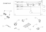 Ersatzteile MTD Rasentraktor Minirider 60 Typ: 13A6054-600  (2008) Elektroteile, Schaltplan 