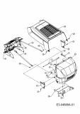 Ersatzteile MTD Rasentraktor RS 115/96 Typ: 13AH662F600  (2005) Motorhaube 3-Style 